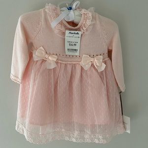 Long sleeve pink baby dress